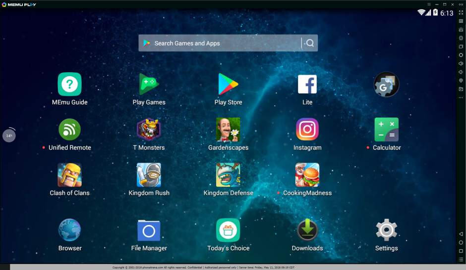 android emulator home shortcut mac